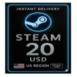 Steam Wallet Card 20 USD